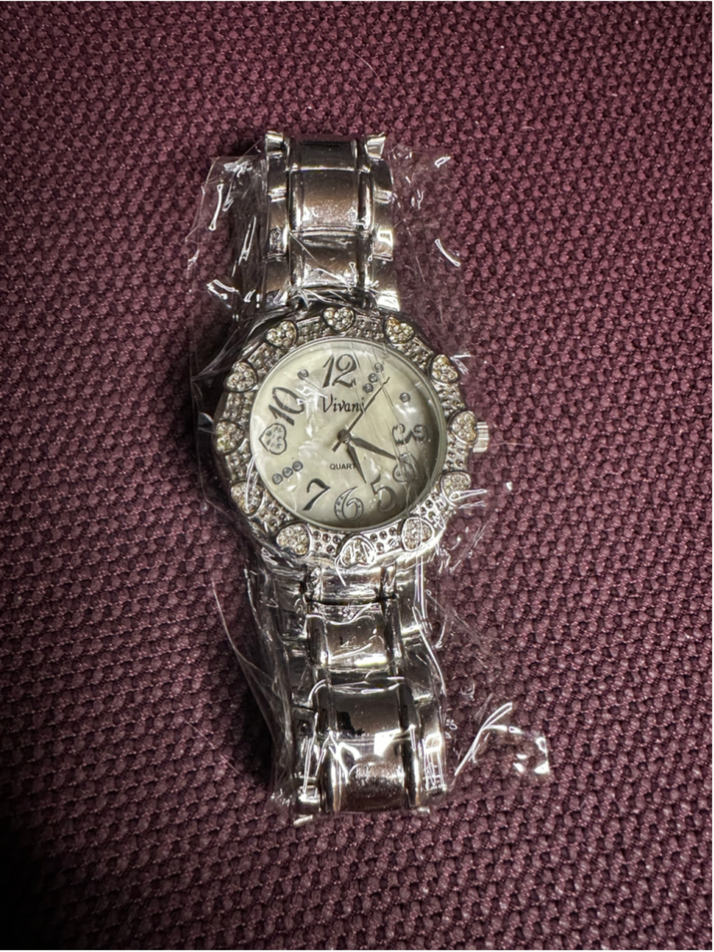 Women's Vivani Silver & White Quartz Watch